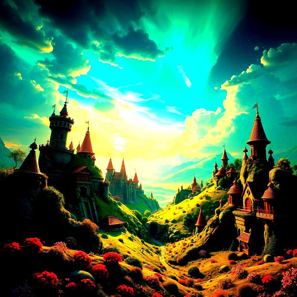 Whimsical Fantasy World Explored in Stunning 8K Detail