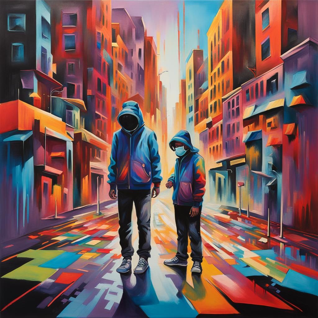 Street Artist's Dreamscapes in Futuristic Style