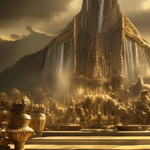 Epic Valhalla Digital Matte Painting