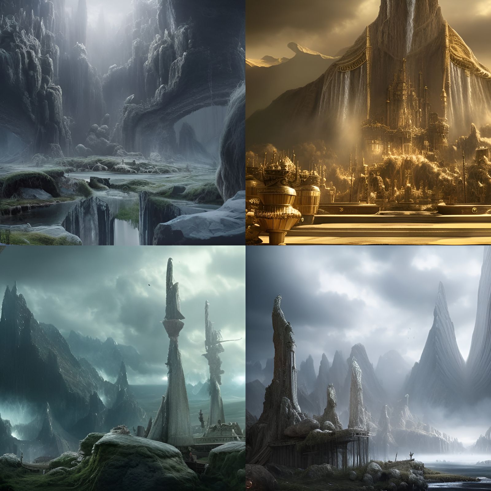 Epic Valhalla Digital Matte Painting