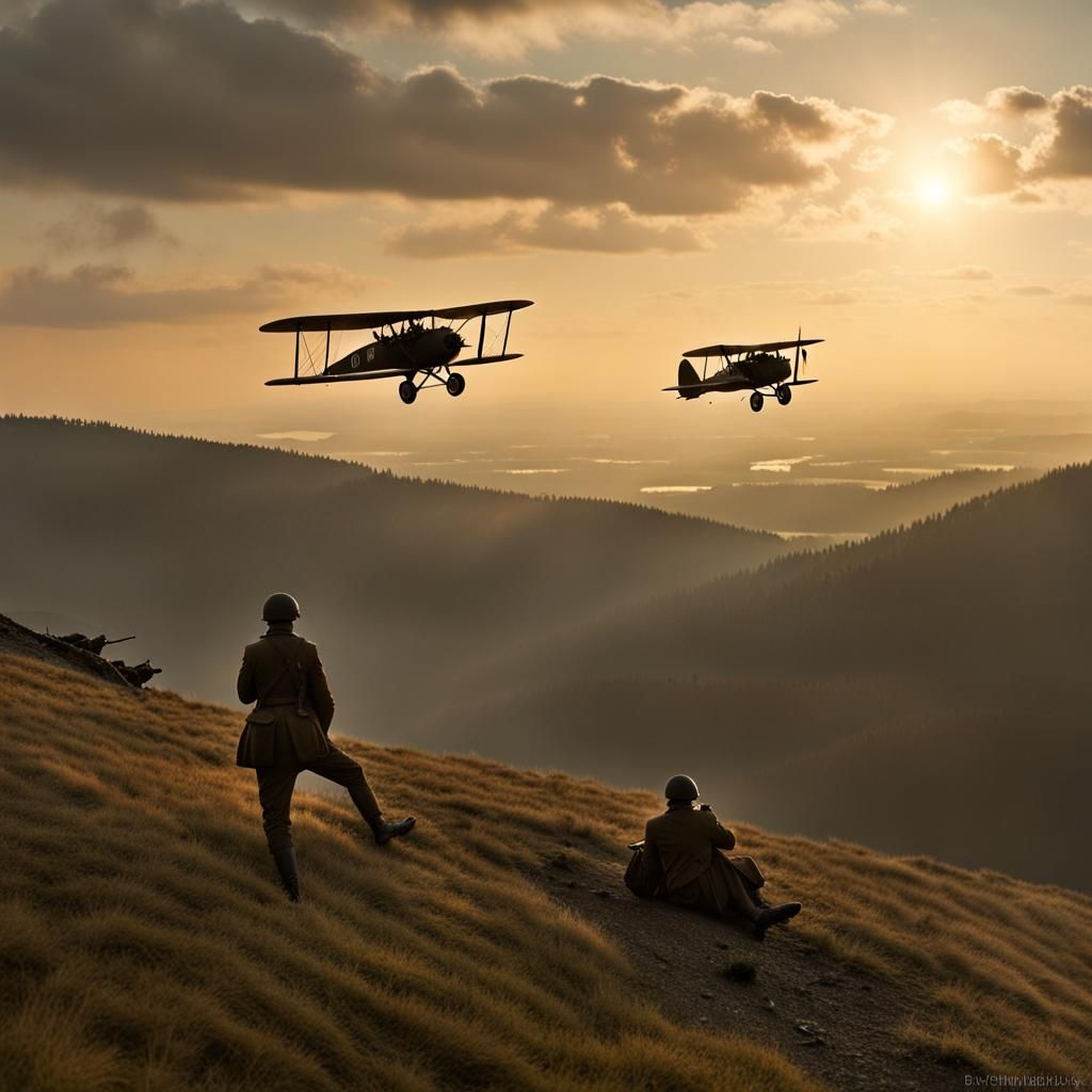 WWI Pilots Behind Enemy Lines in Flanders