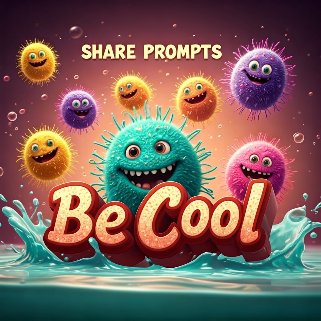 Cheerful Microbe Animation in 3D Fantasy Style