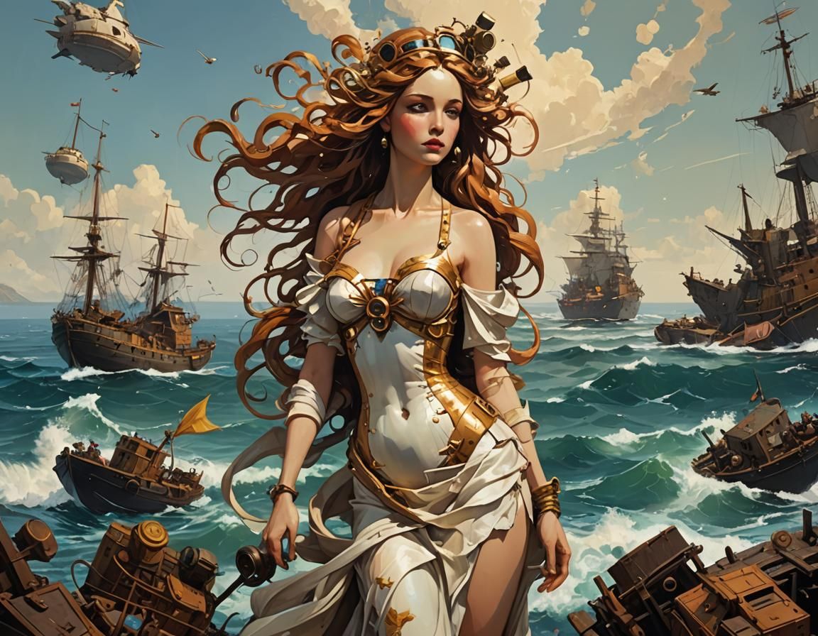 Steampunk Venus: Mechanical Renaissance Art