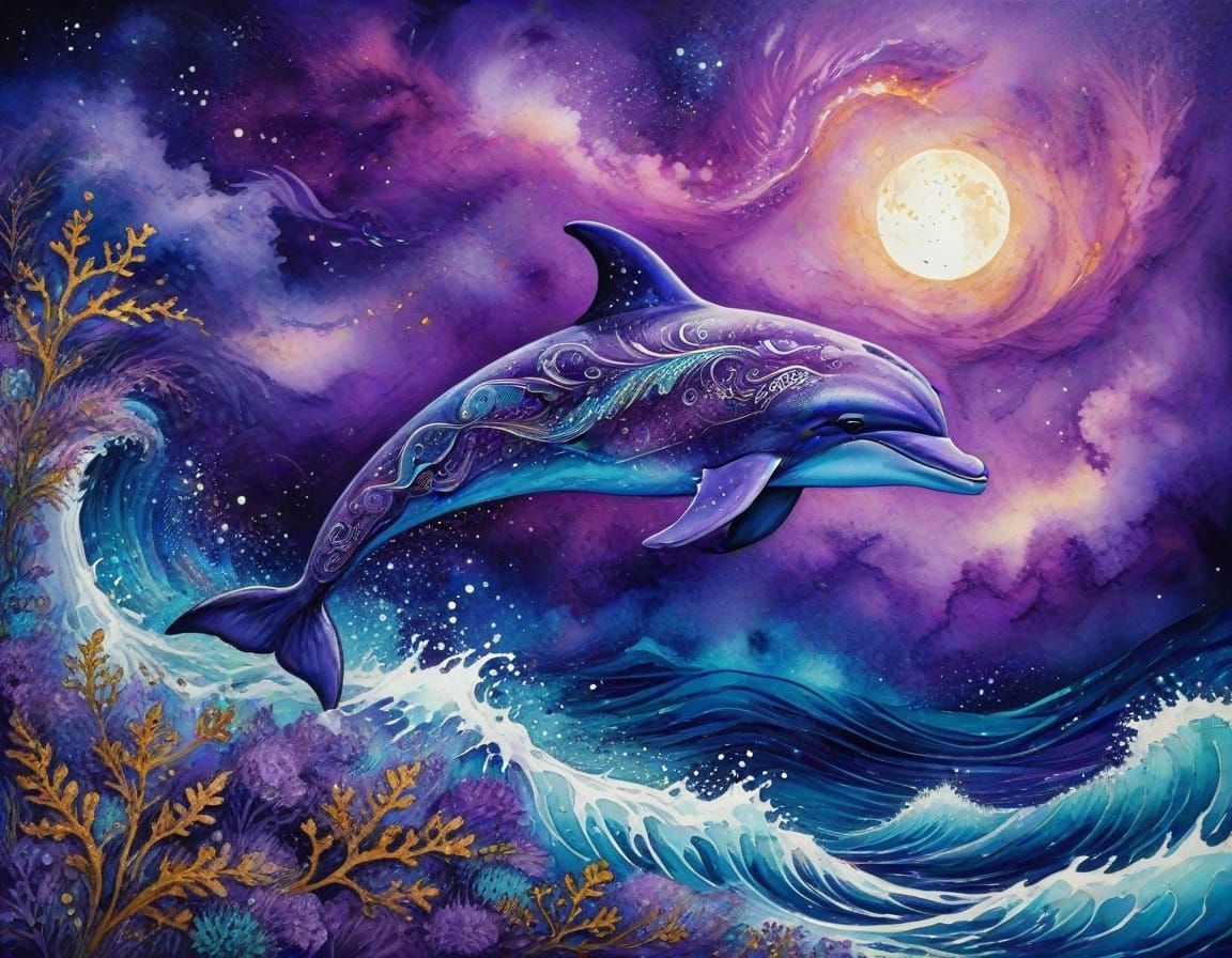 🥇purple dolphin
