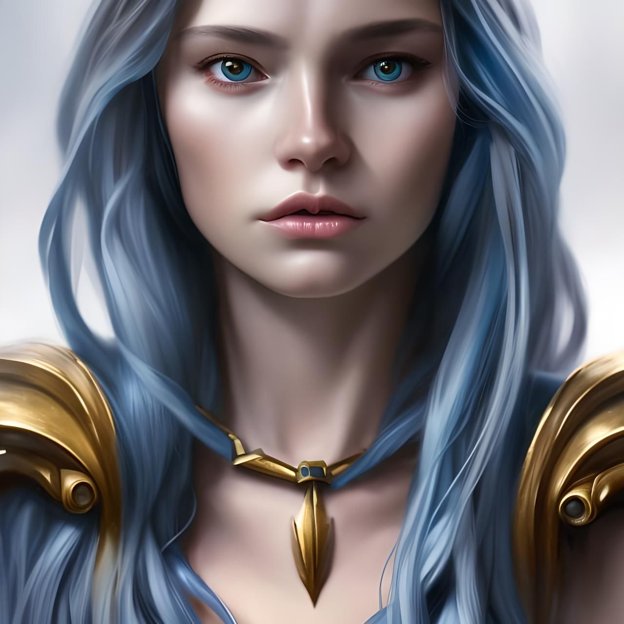 Beautiful half-elf girl