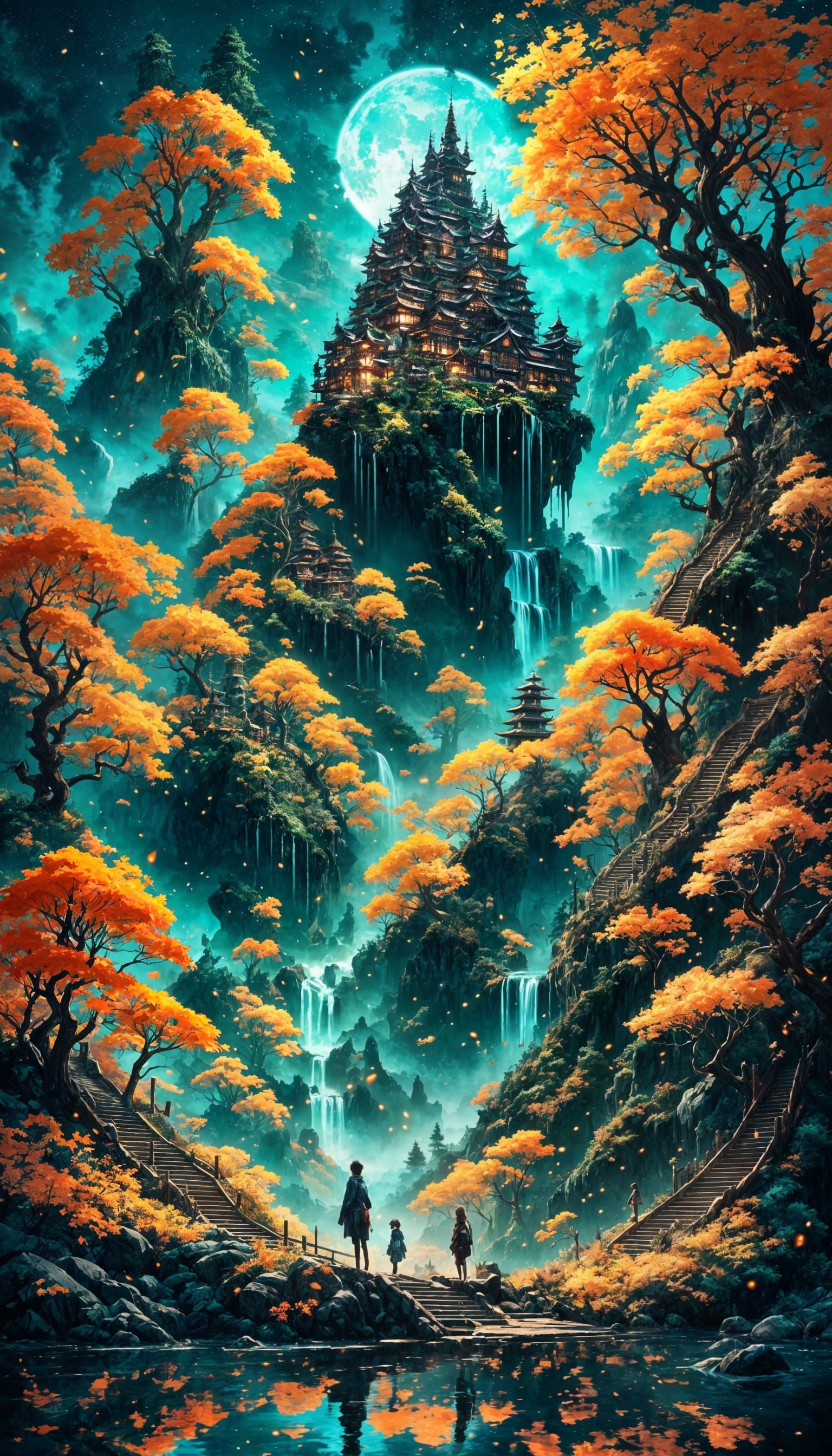 Anime Nature Wallpaper in 4K Digital Art