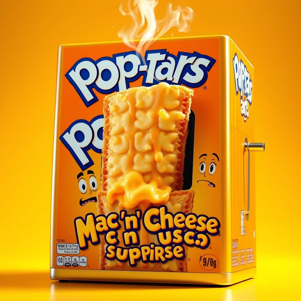 Vibrant Pop-Tarts Box with Mac 'n' Cheese Surprise...