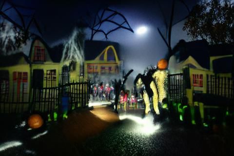 Eerie Halloween Night Scene