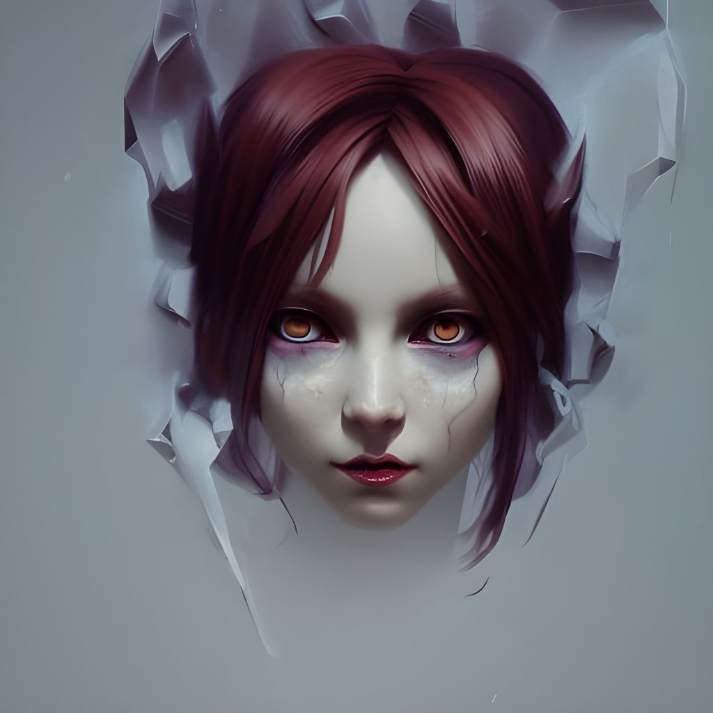 Hyperdetailed Portrait of a Demonic Doll