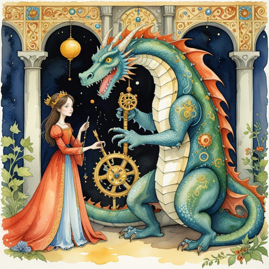Medieval Prince and Princess Invent a Whimsical Dragon Catch...