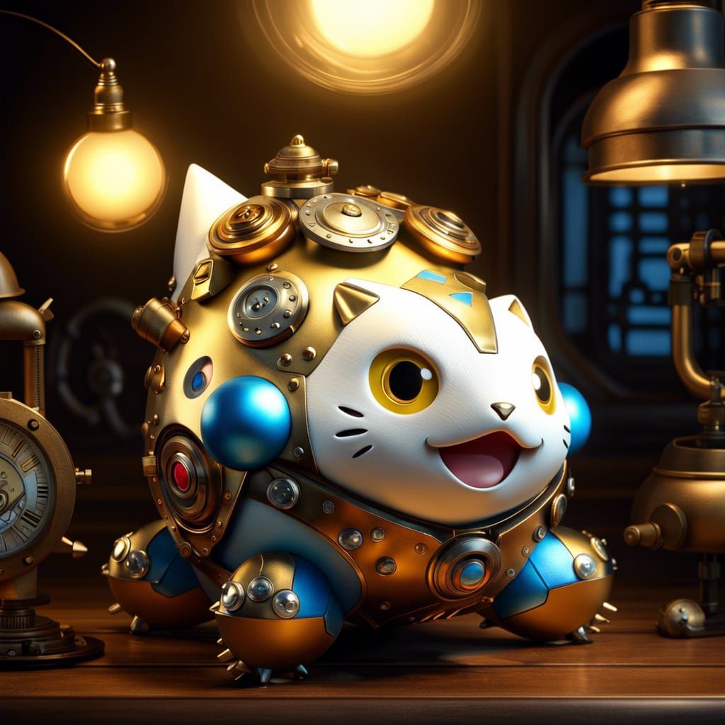 Adorable Pokémon Togepi is steampunk