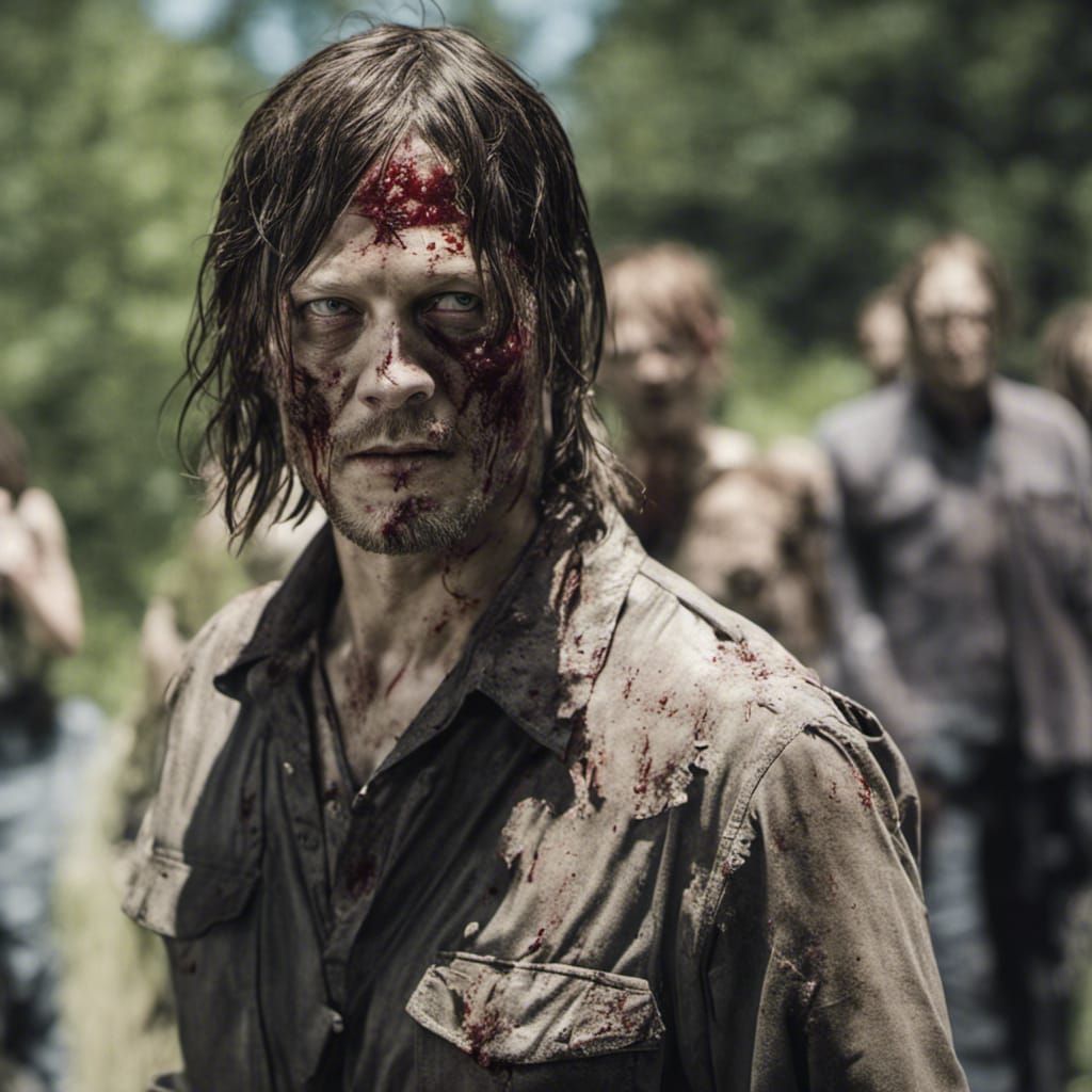 Norman Reedus as Zombie in Walking Dead