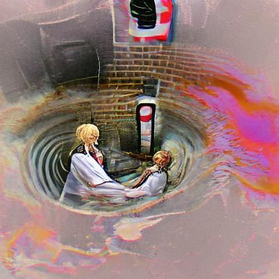 Surreal Visions: Doctor, Nurse, and Burning Street