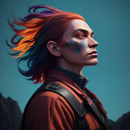 Crossroads Concept Art in Oil Painting Style