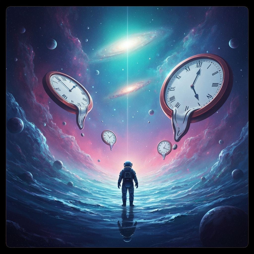 Astronaut Adrift in Cosmic Ocean with Melting Clocks