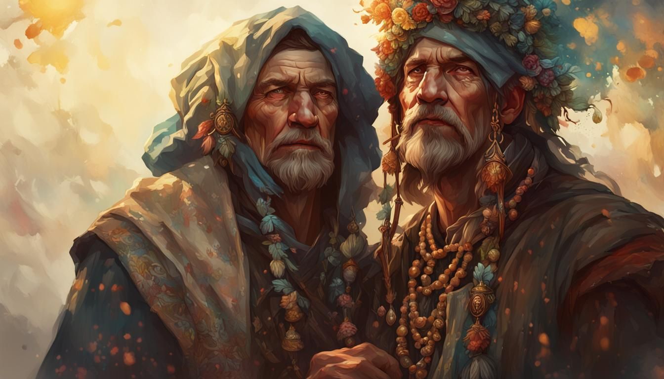 Ukrainian Folklore Portrait in Artstation Style