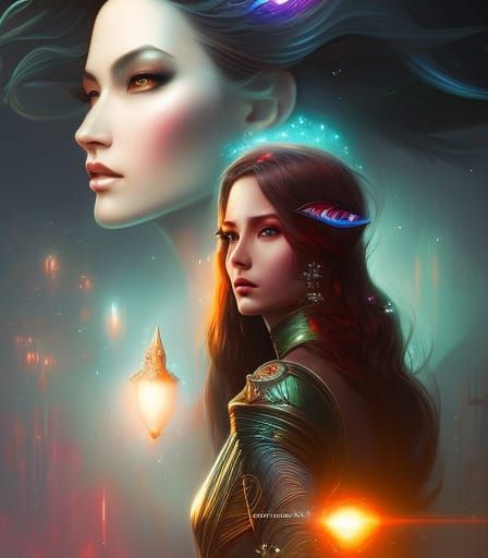 with spirit and lantern