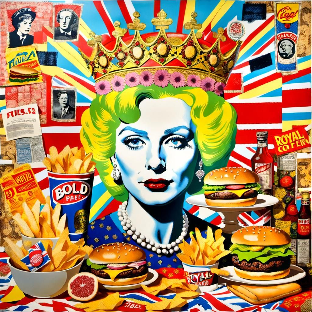 Bold Pop Art Fashionista Collage