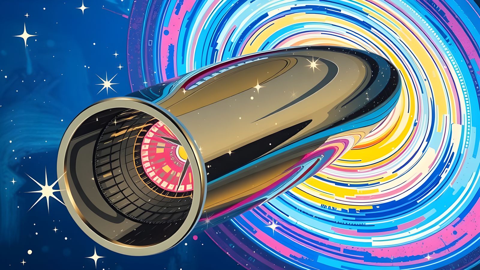 Stunning Glass Vortex in Resplendent Color