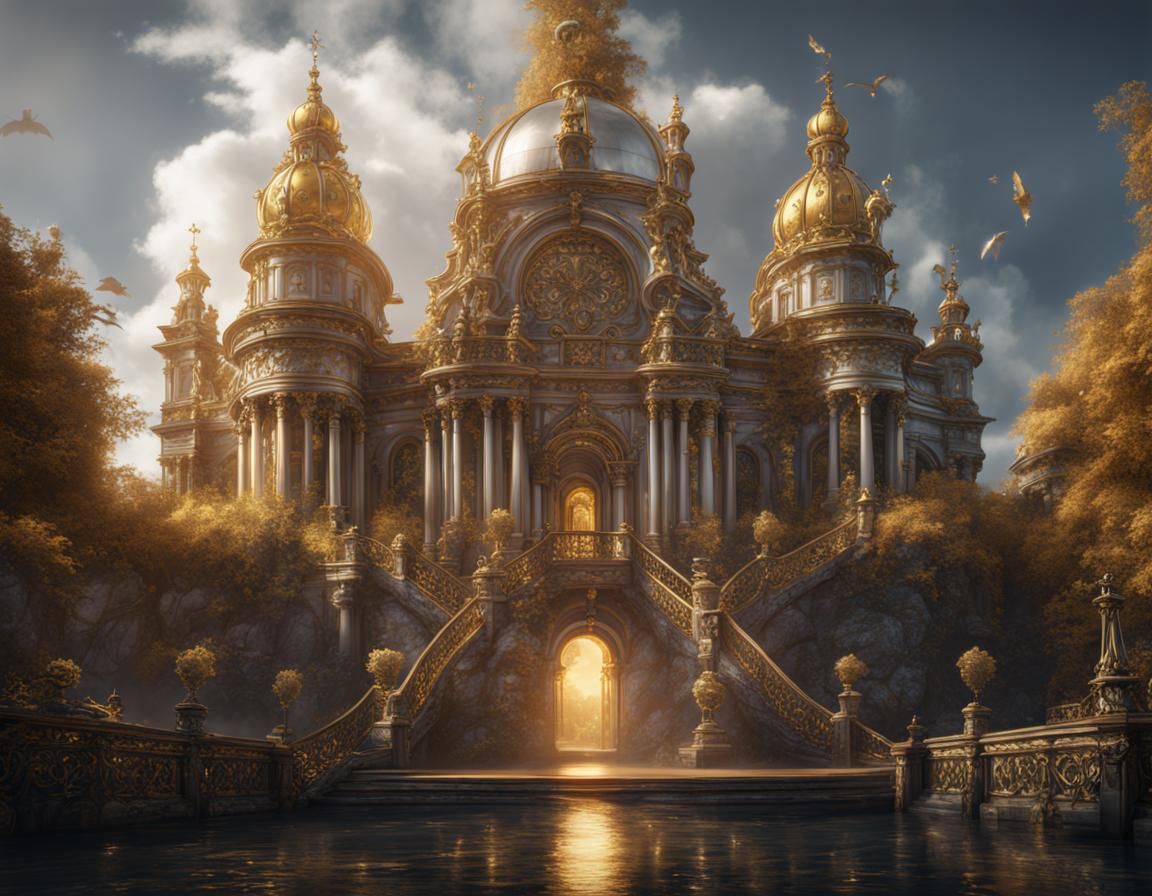 Gold and Silver LOUIS in Baroque Style