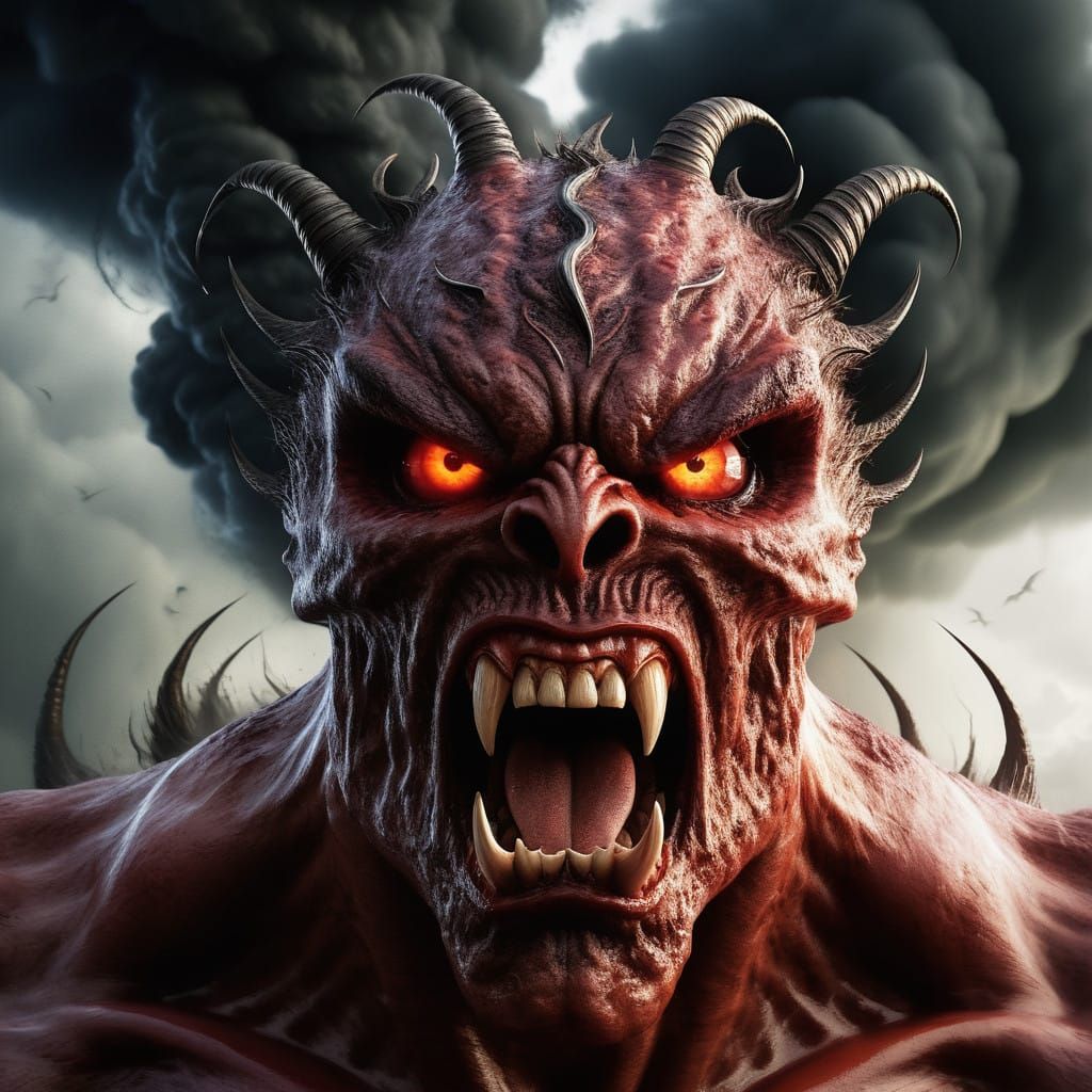 Surreal Tornado Portrait in Photorealistic Style