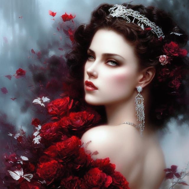 Scarlett O'Hara Portrait as Romantic Art