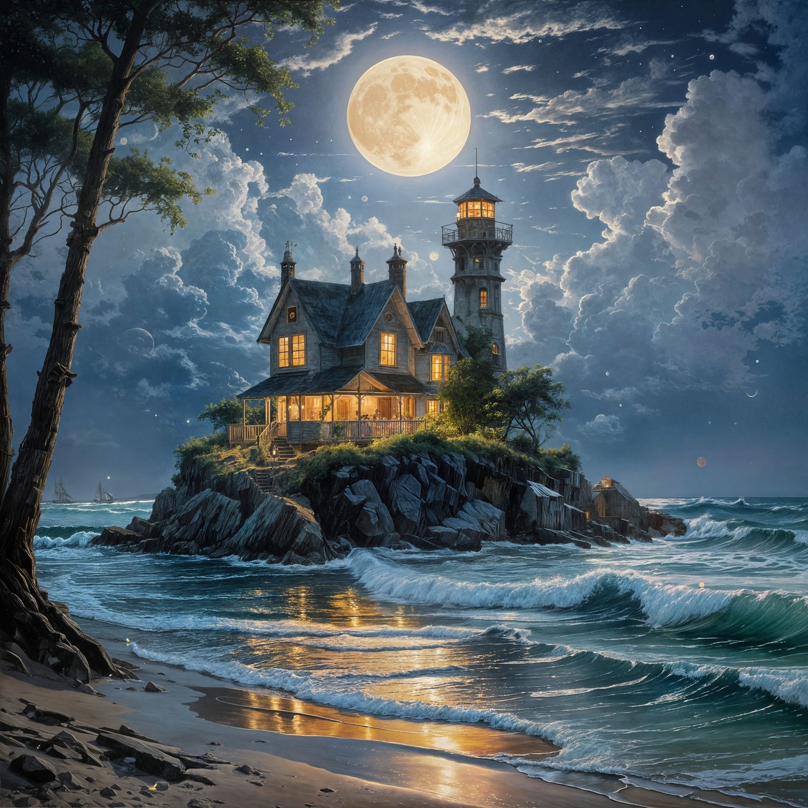 Elegant lighthouse