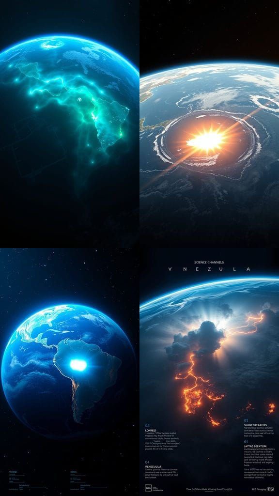 Earth From Space: Glowing Storm Over Venezuela