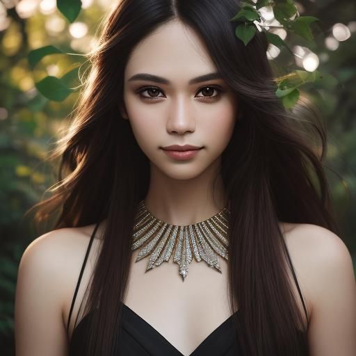 Portrait of Man in Lush Outdoor Setting