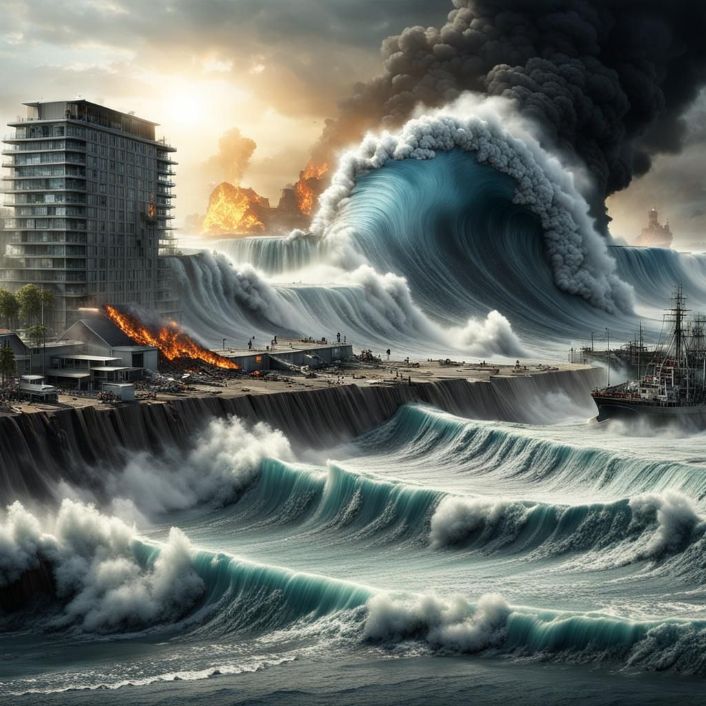 Detailed Natural Disasters in Photorealistic Style