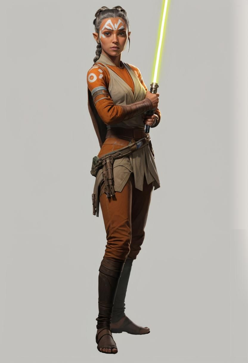 Half-Togruta, half-human Jedi