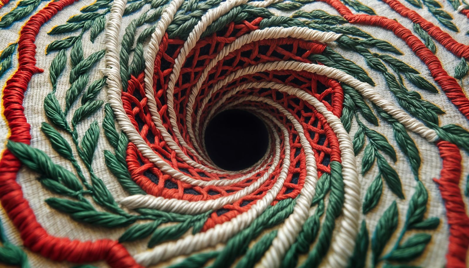 Geometric Keffiyeh Unraveling: a Vertigo Art Textile Masterp...