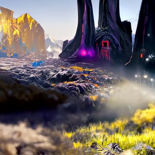 Fantastical Deep Color Matte Painting