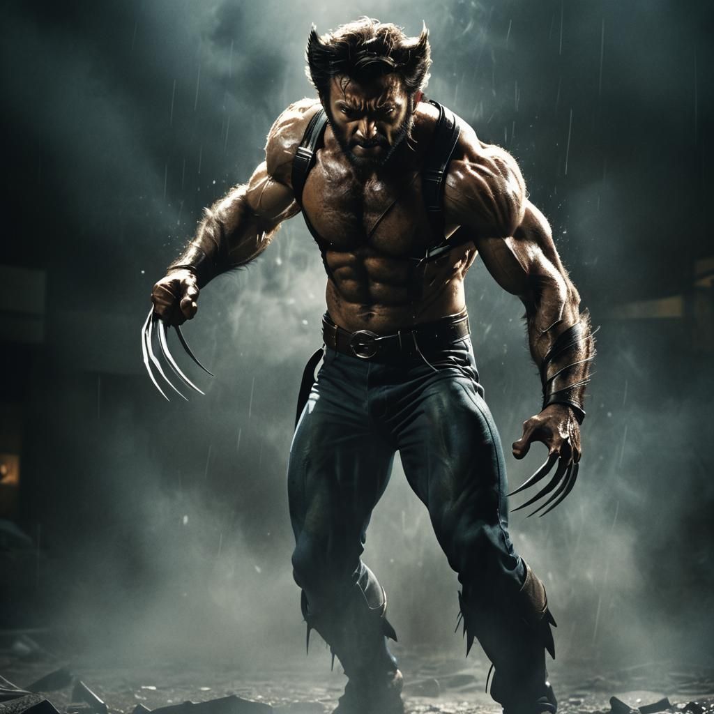 Wolverine in Darkness: Cinematic HDR Macro Photography