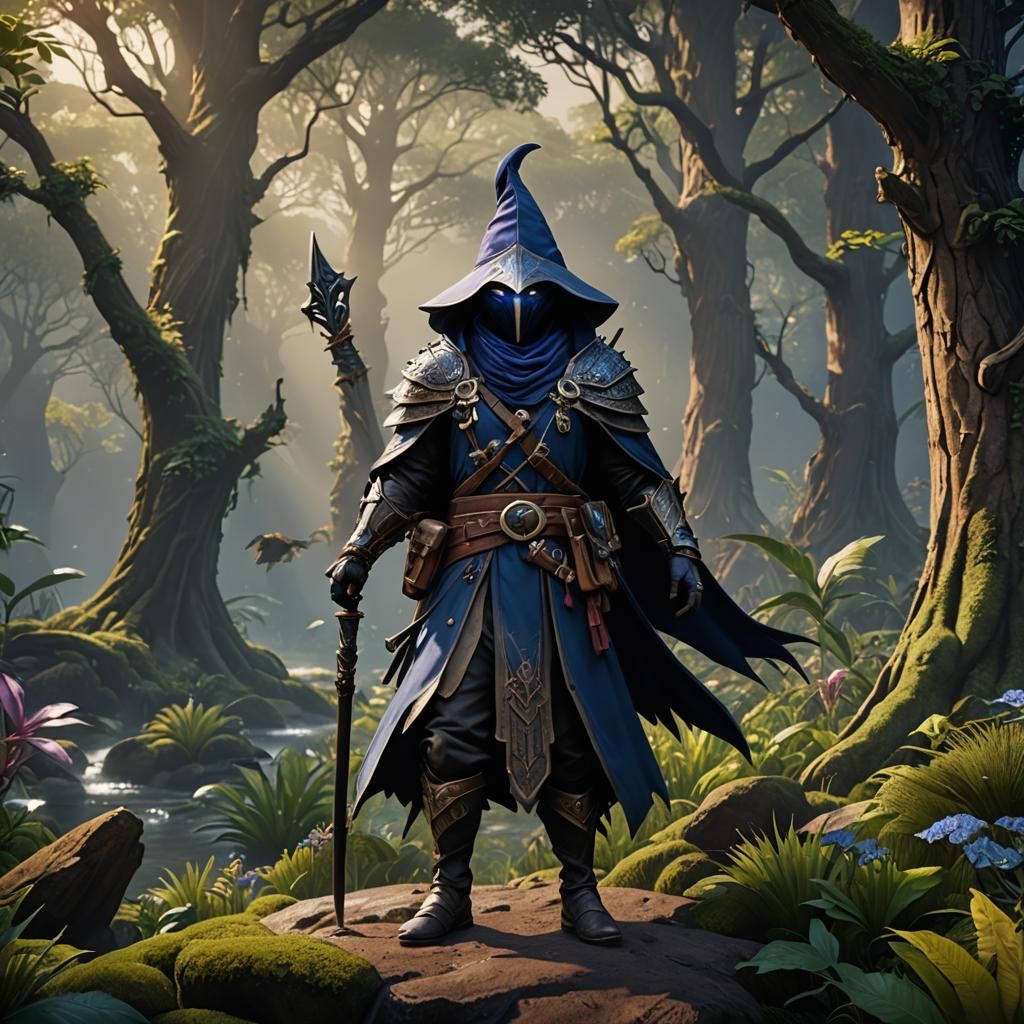 Fey Wanderer Kenku Ranger in Detailed Matte Painting