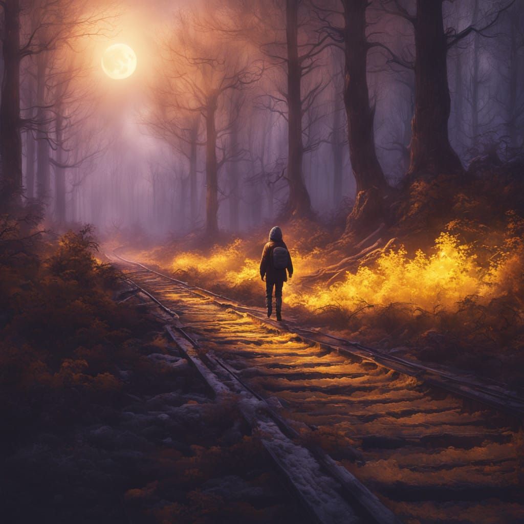 Winter Forest Wonderland in Ethereal Light