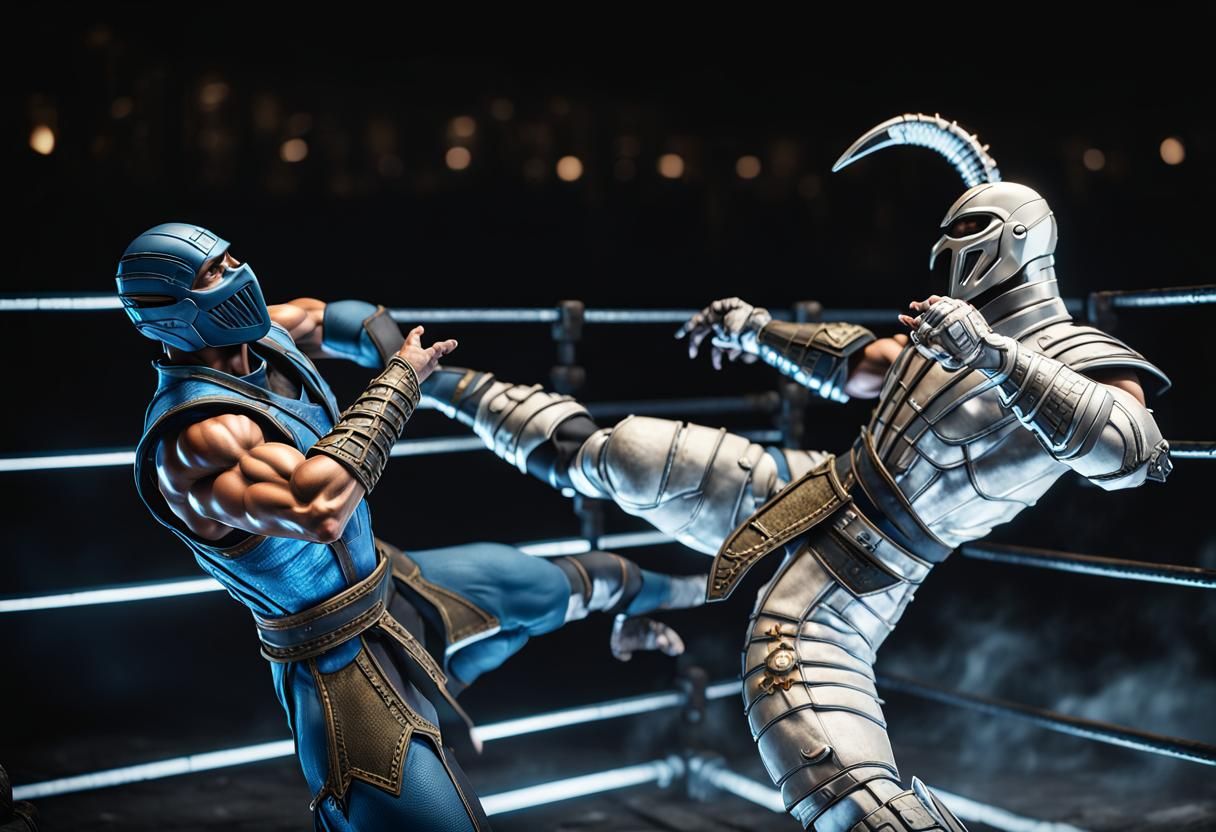 Scorpion vs Sub-Zero: 3D Cinematic Game Render