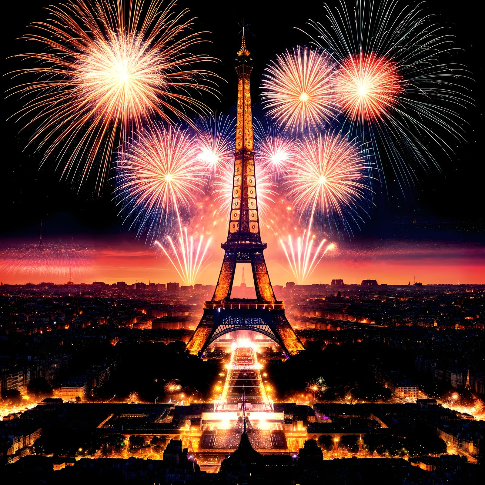 Paris Olympics Closing Ceremony with Fireworks