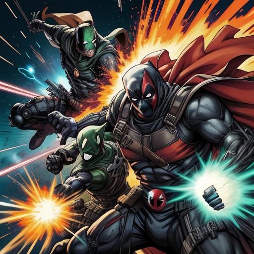 Epic Anime Showdown: Deadpool vs. Dr. Doom