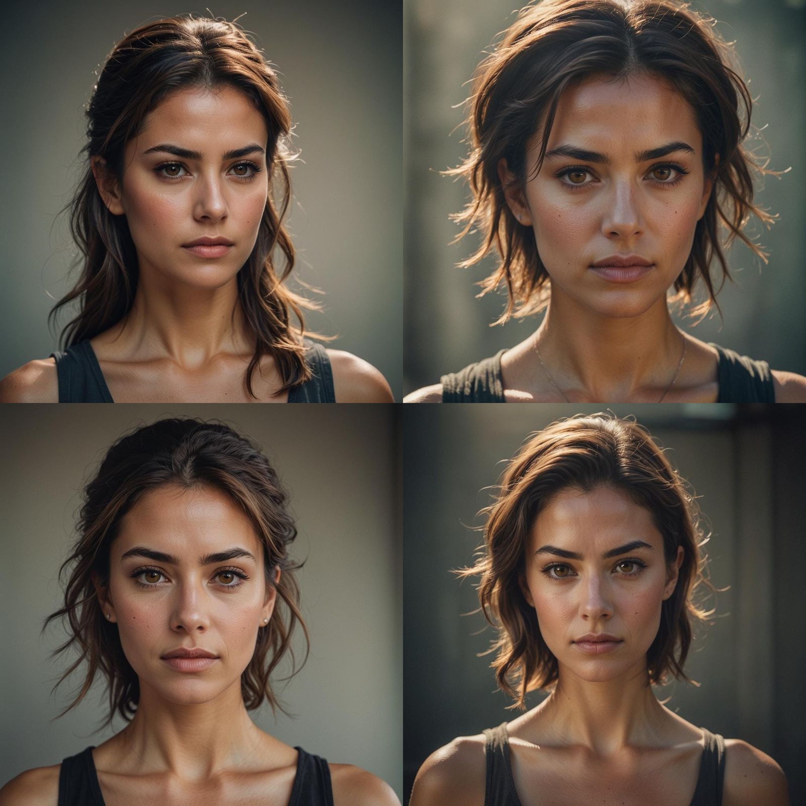 Dramatic Close-Up Portrait with Cinematic Lighting