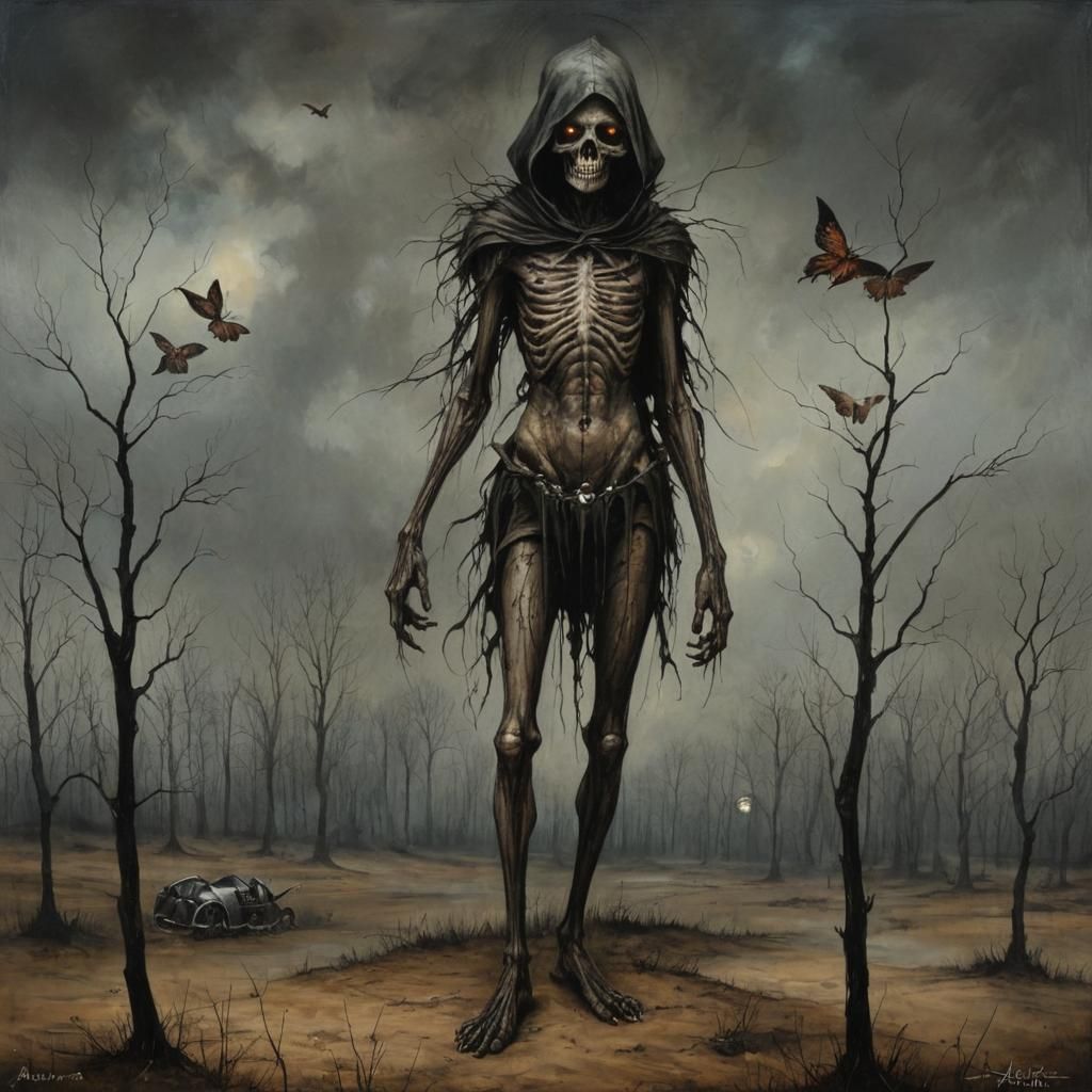 Grimdark Image in Gothic Art Style