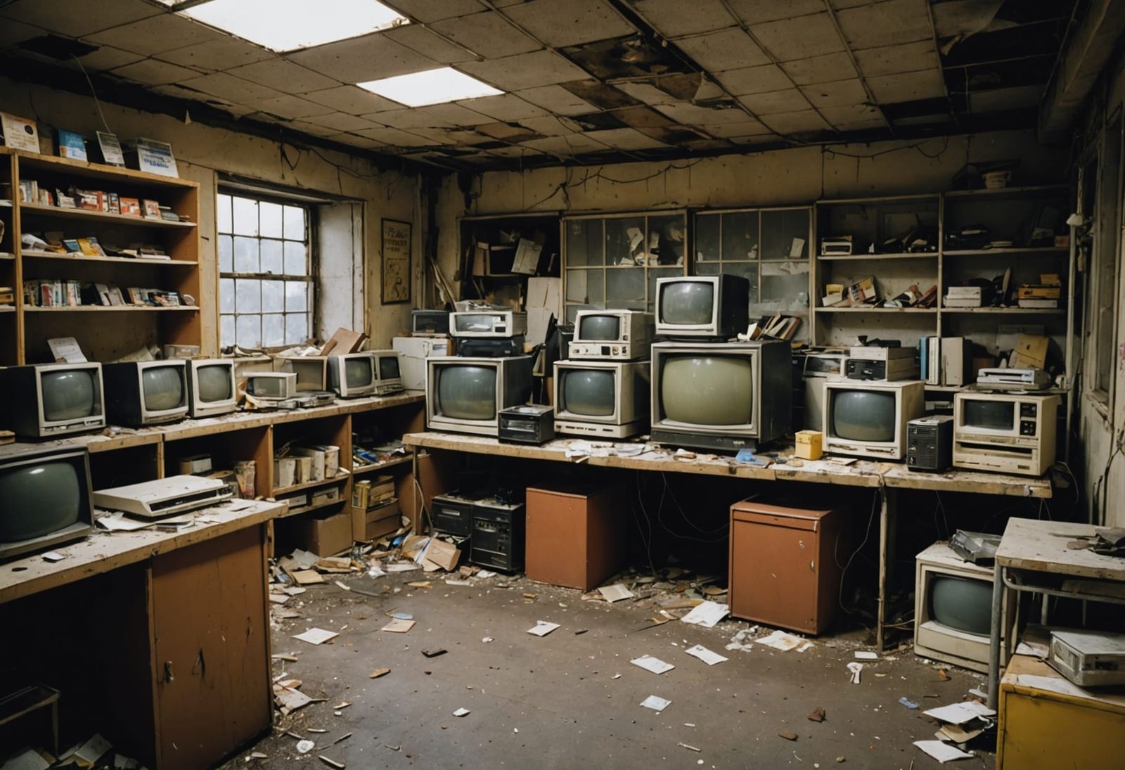 Abandoned 90s Shop Frozen in Time