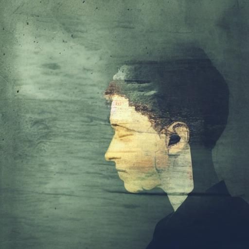 Double Exposure Profile: Burning Cityscape