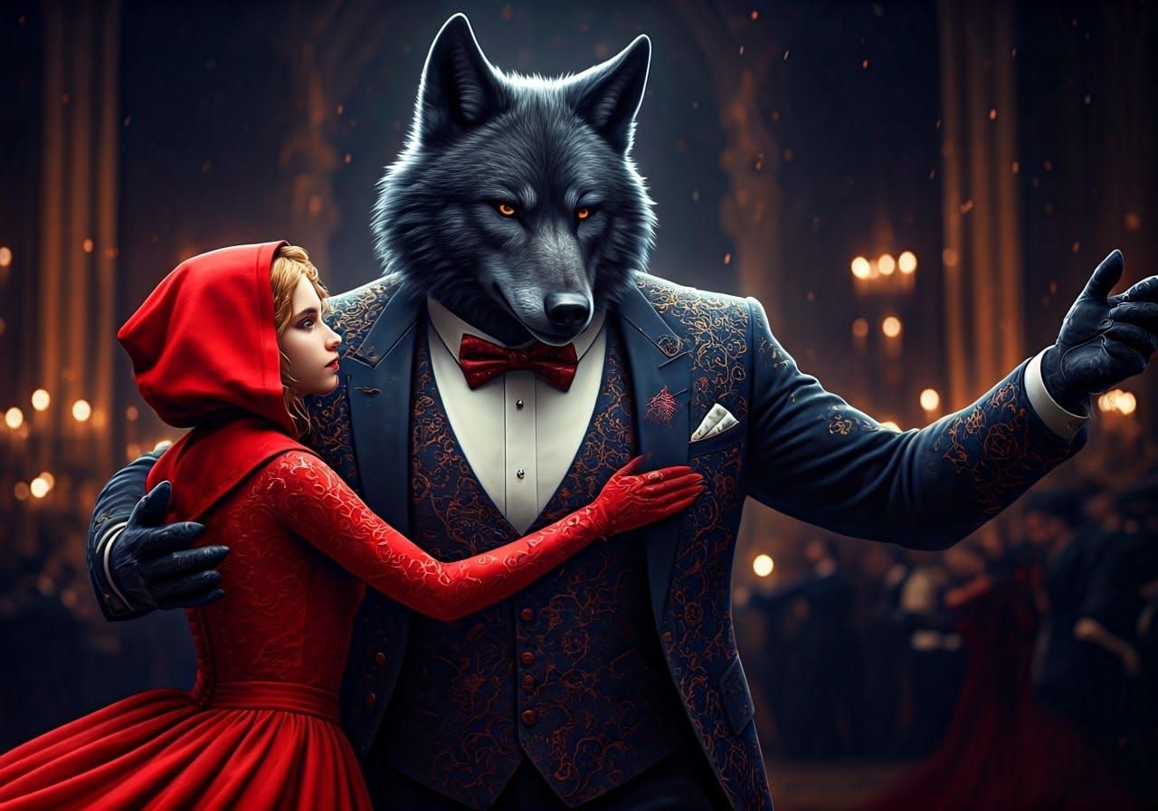 Wolf and Little Red Riding Hood Ballroom Dance