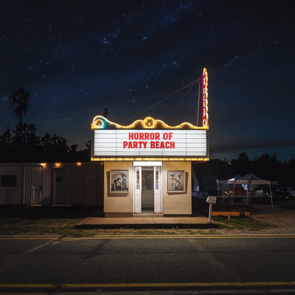 Drive-In Theater Showing Horror of Party Beach