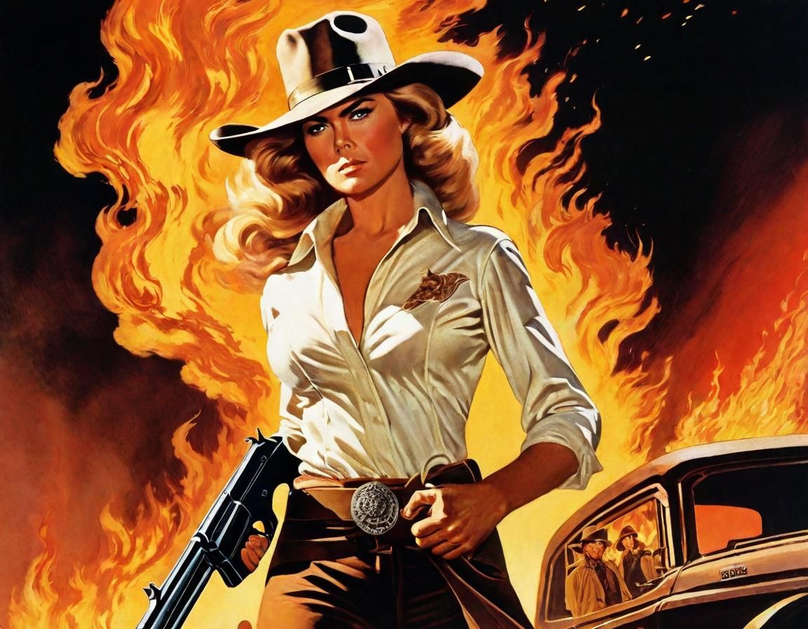 Fiery Gunslinger: Spaghetti Western Meets Future Noir