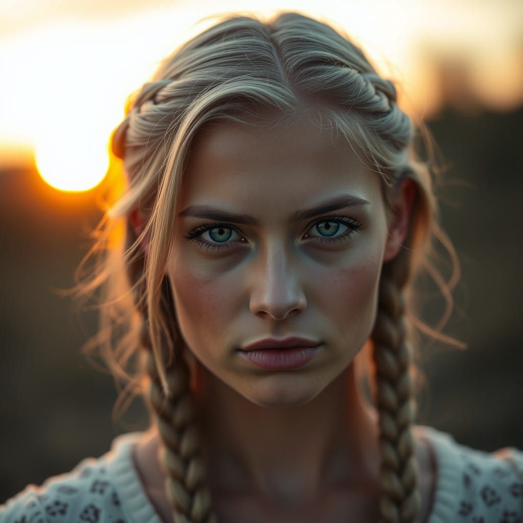 Ethereal Nordic Beauty in Cinematic Realism