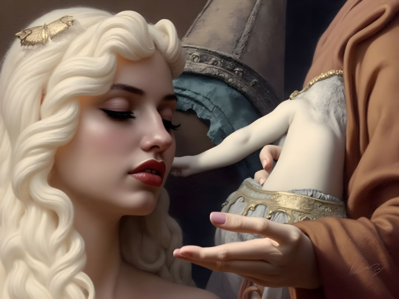 Vibrant Renaissance Landscape in Warm, Contrasting Colors