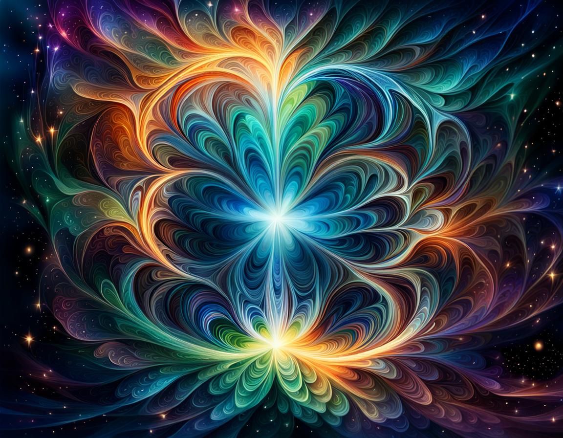 Mystical Abstract Scene with Cinematic Focus