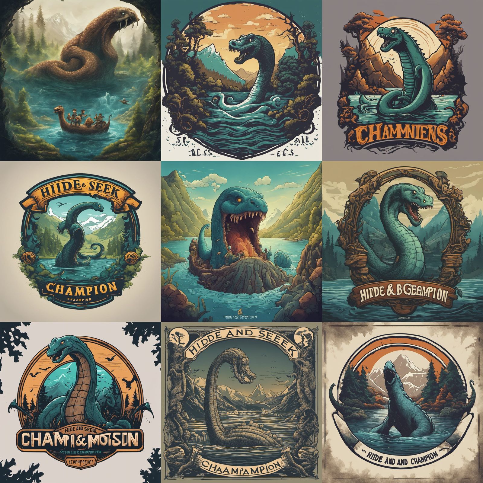 Loch Ness Monster Hide and Seek Champion Design